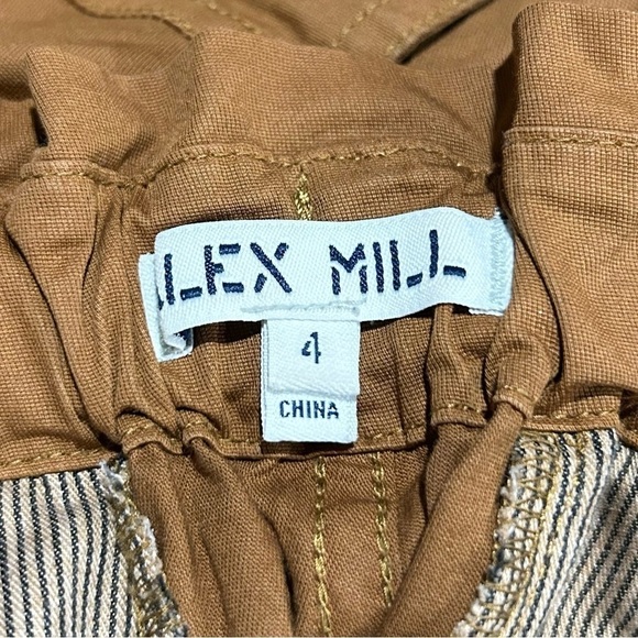 Alex Mill Expedition Cargo Washed Twill Ankle Belted Pants Russet Brown 4 - Picture 7 of 8